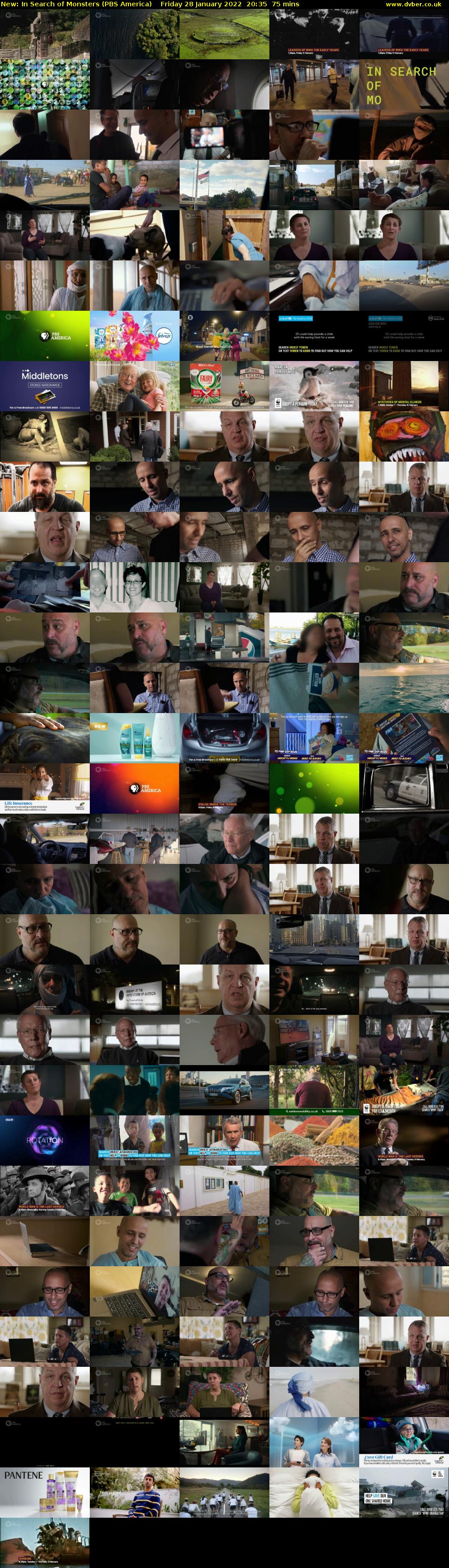 In Search of Monsters (PBS America) Friday 28 January 2022 20:35 - 21:50