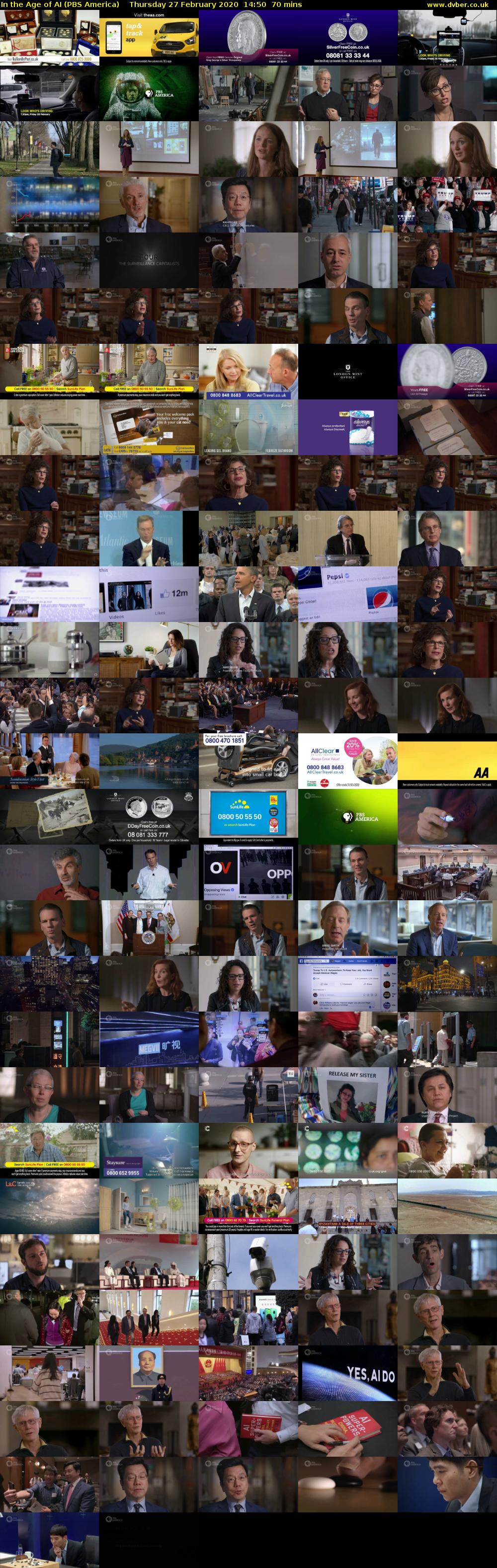 In the Age of AI (PBS America) Thursday 27 February 2020 14:50 - 16:00