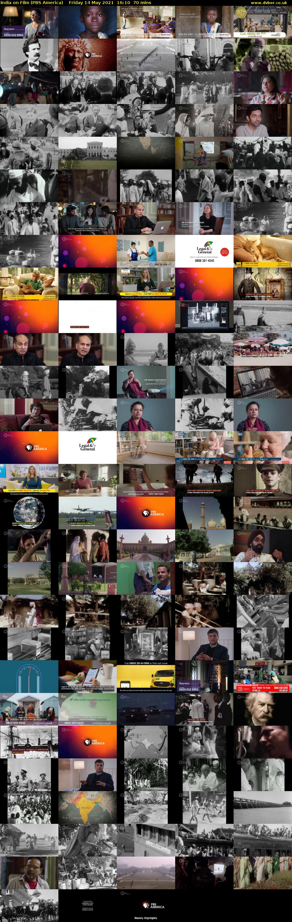 India on Film (PBS America) Friday 14 May 2021 16:10 - 17:20