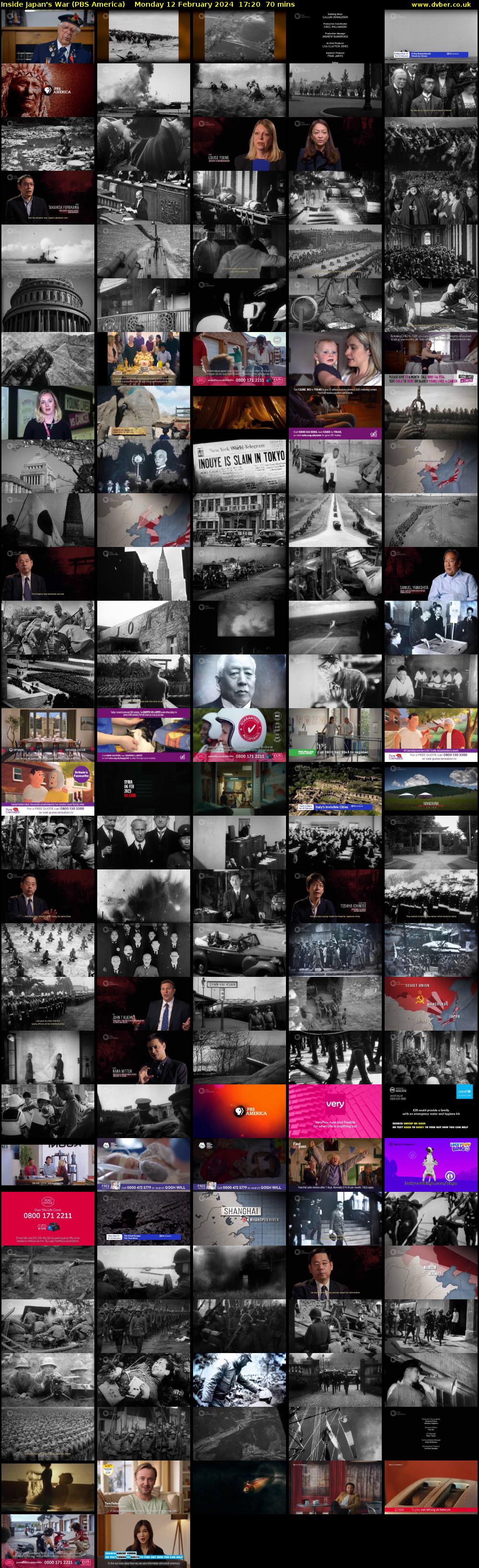 Inside Japan's War (PBS America) Monday 12 February 2024 17:20 - 18:30