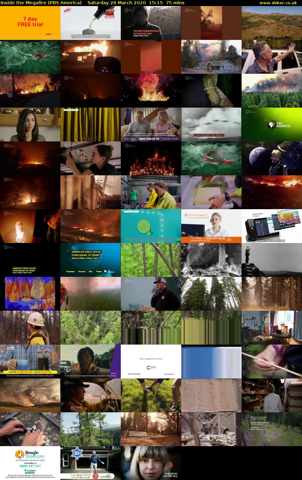 Inside the Megafire (PBS America) Saturday 28 March 2020 15:15 - 16:30