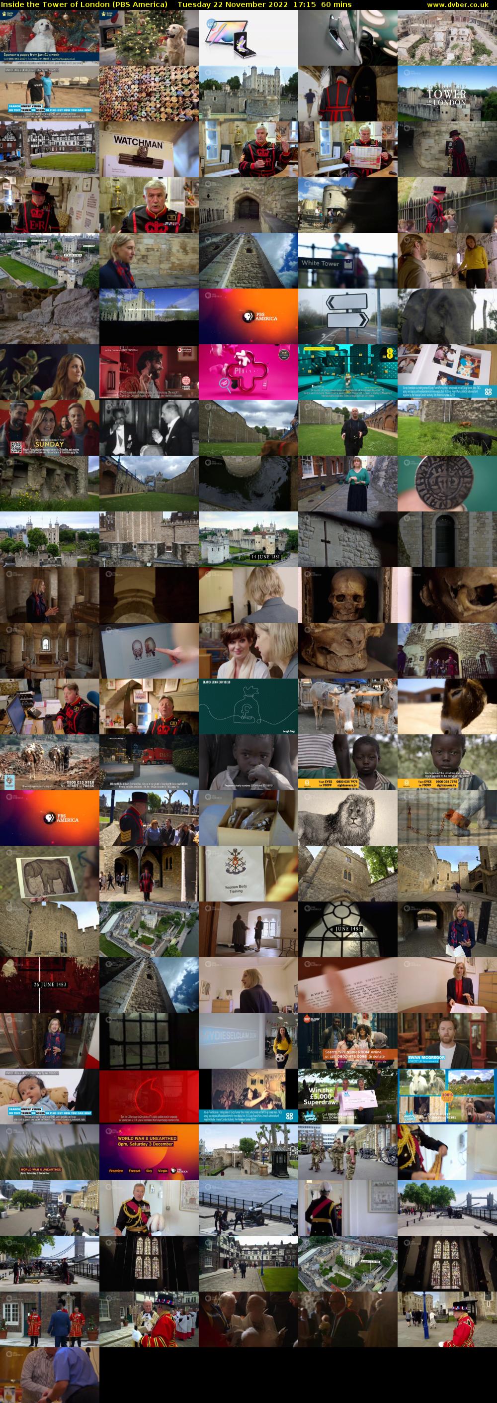 Inside the Tower of London (PBS America) Tuesday 22 November 2022 17:15 - 18:15
