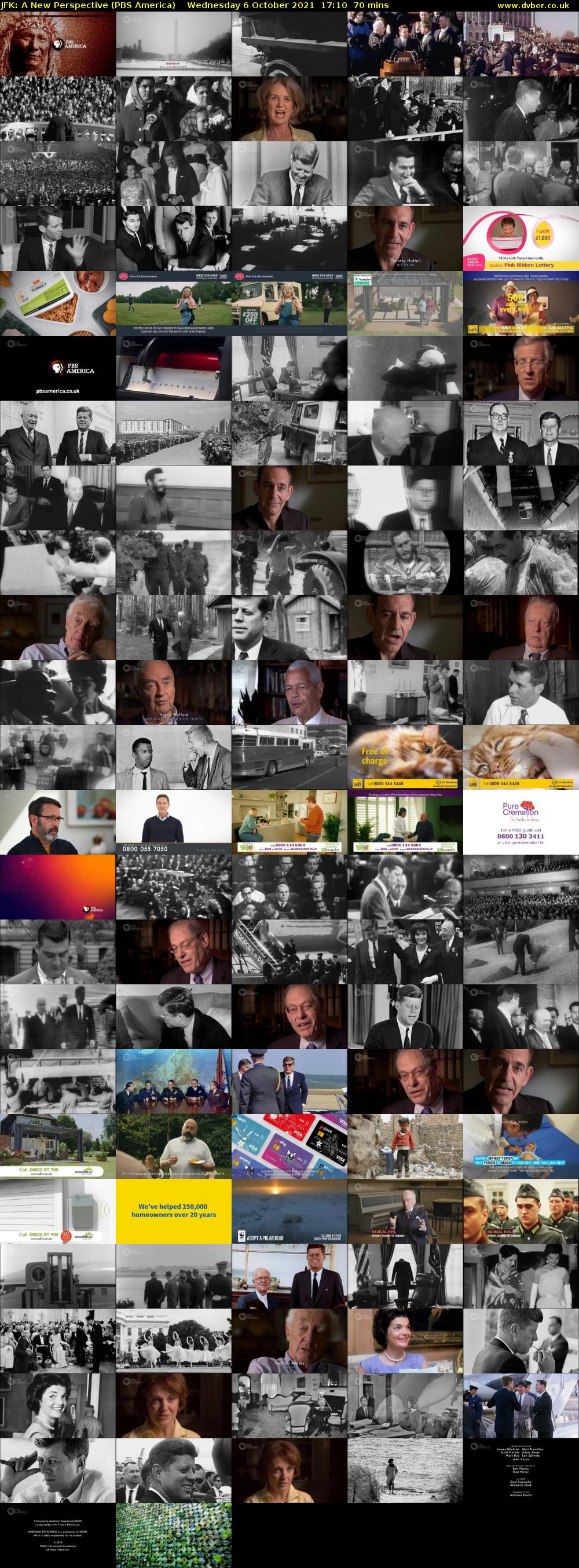 JFK: A New Perspective (PBS America) Wednesday 6 October 2021 17:10 - 18:20