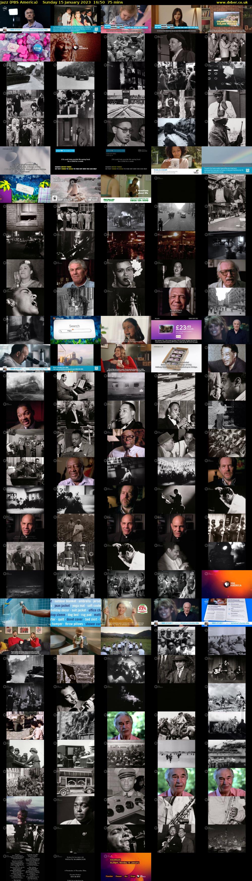 Jazz (PBS America) Sunday 15 January 2023 16:50 - 18:05