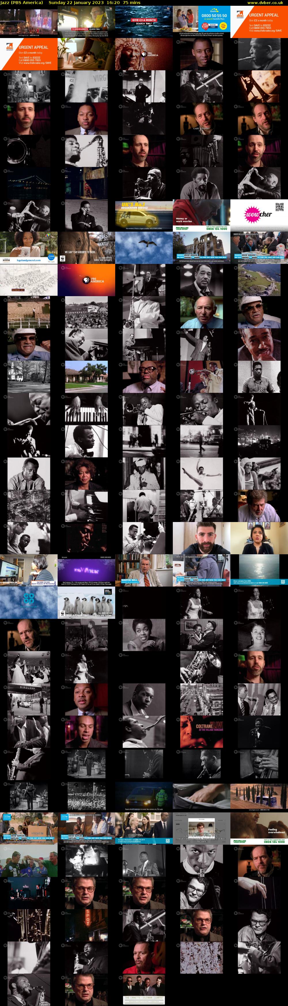 Jazz (PBS America) Sunday 22 January 2023 16:20 - 17:35