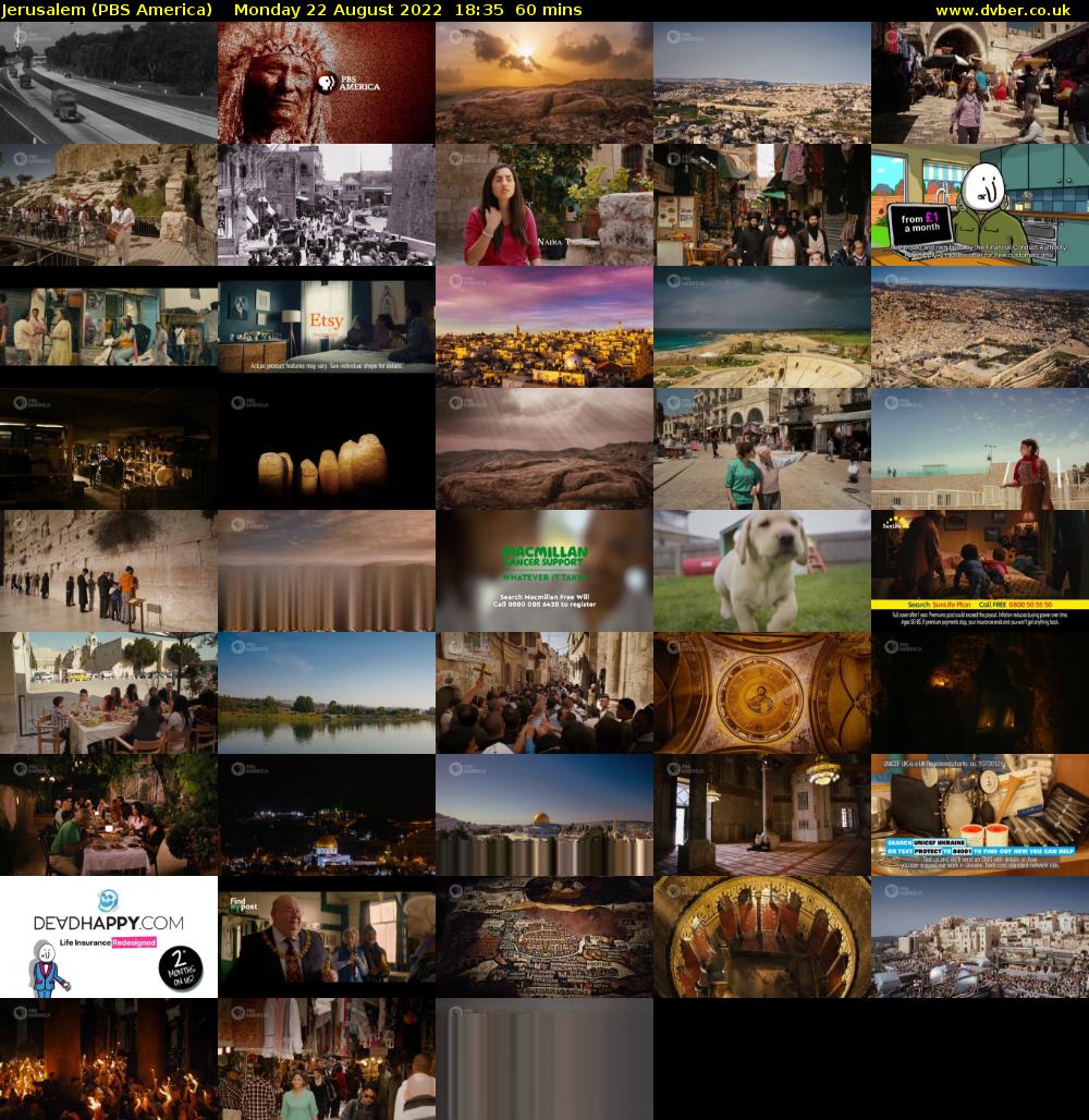 Jerusalem (PBS America) Monday 22 August 2022 18:35 - 19:35
