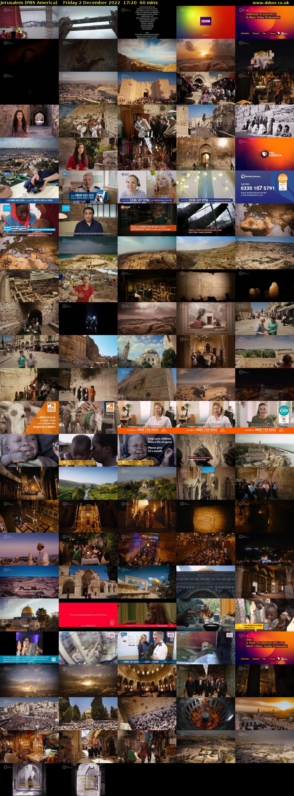 Jerusalem (PBS America) Friday 2 December 2022 17:20 - 18:20