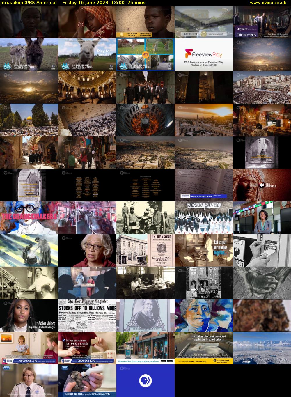 Jerusalem (PBS America) Friday 16 June 2023 13:00 - 14:15