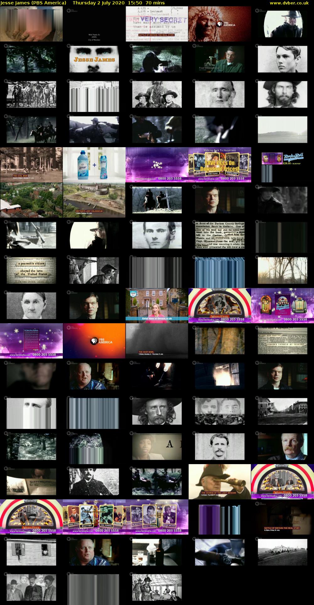 Jesse James (PBS America) Thursday 2 July 2020 15:50 - 17:00