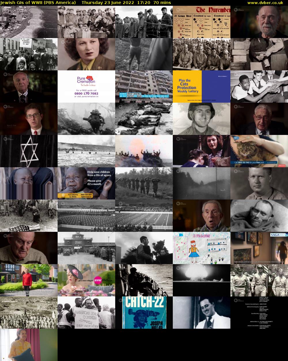 Jewish GIs of WWII (PBS America) Thursday 23 June 2022 17:20 - 18:30