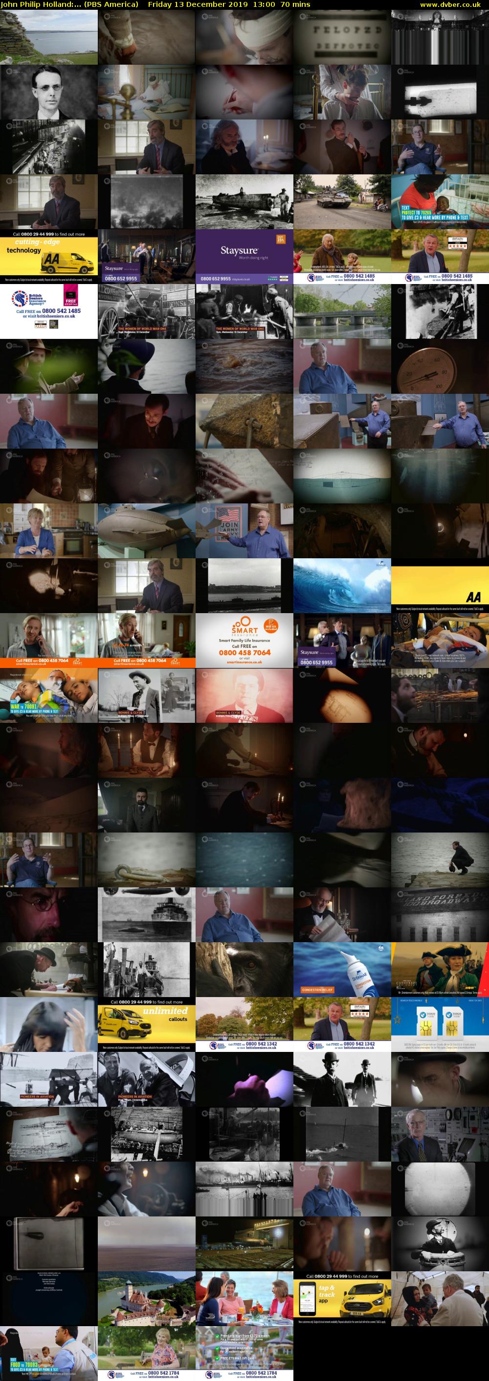 John Philip Holland:... (PBS America) Friday 13 December 2019 13:00 - 14:10