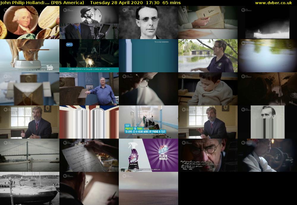 John Philip Holland:... (PBS America) Tuesday 28 April 2020 17:30 - 18:35