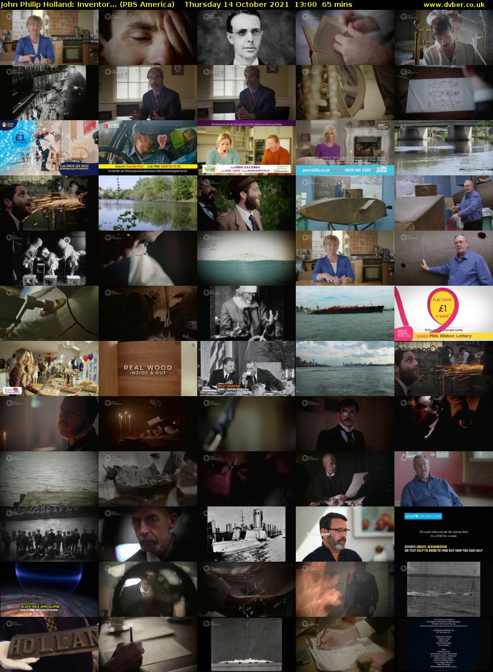 John Philip Holland: Inventor... (PBS America) Thursday 14 October 2021 13:00 - 14:05