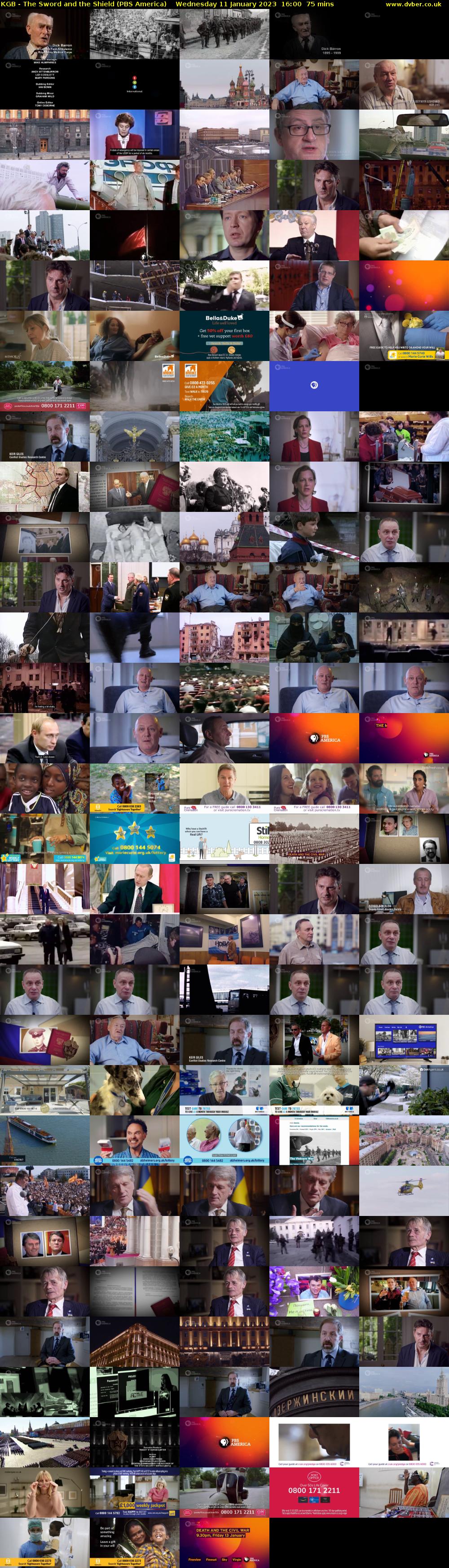 KGB - The Sword and the Shield (PBS America) Wednesday 11 January 2023 16:00 - 17:15