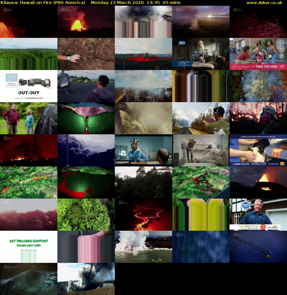 Kilauea: Hawaii on Fire (PBS America) Monday 23 March 2020 14:35 - 15:40