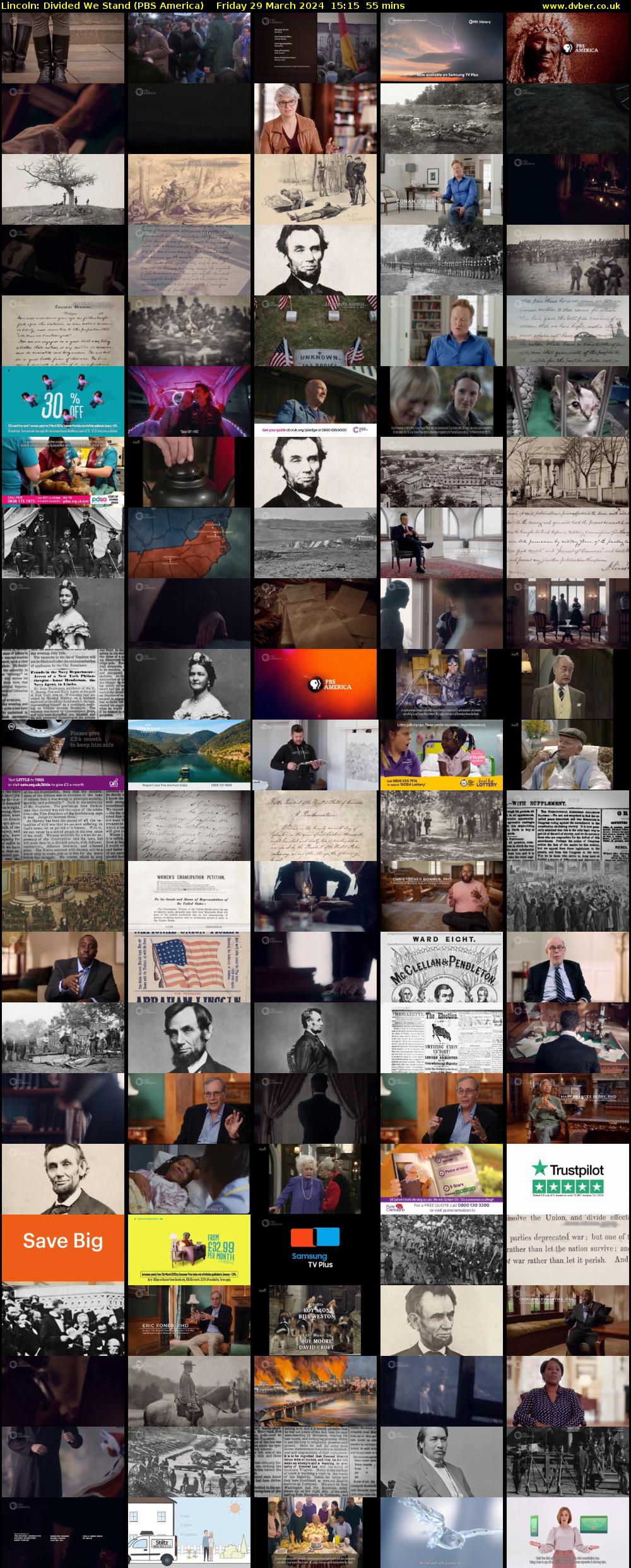 Lincoln: Divided We Stand (PBS America) Friday 29 March 2024 15:15 - 16:10