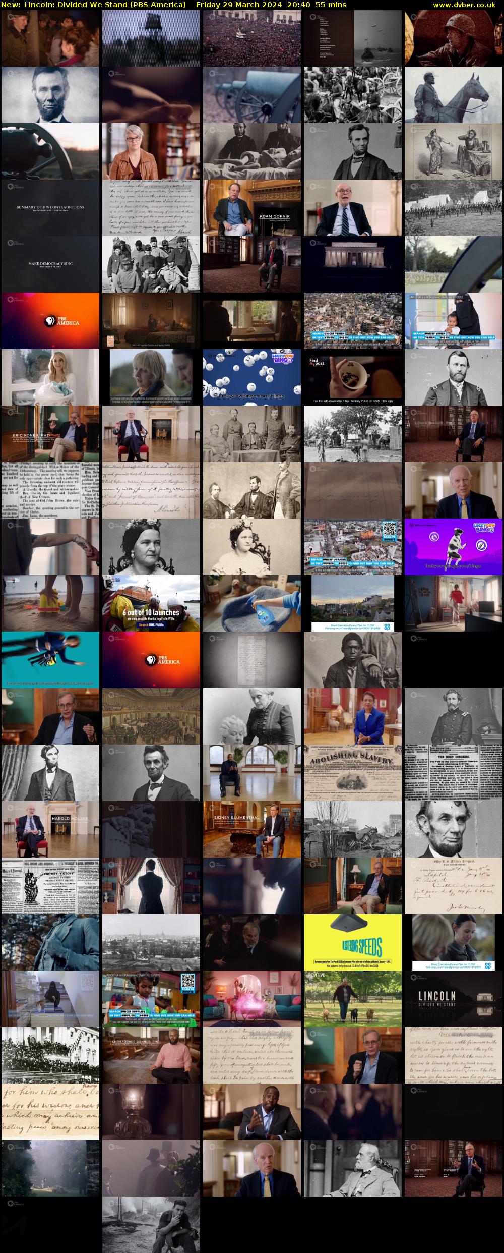 Lincoln: Divided We Stand (PBS America) Friday 29 March 2024 20:40 - 21:35