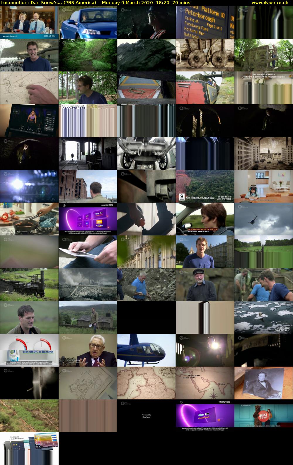 Locomotion: Dan Snow's... (PBS America) Monday 9 March 2020 18:20 - 19:30