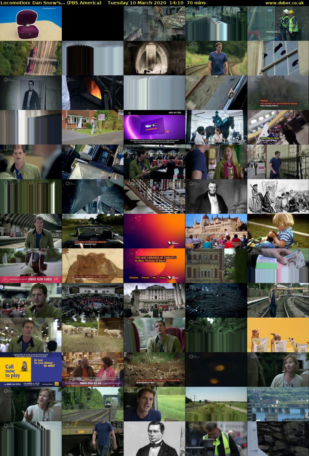 Locomotion: Dan Snow's... (PBS America) Tuesday 10 March 2020 14:10 - 15:20