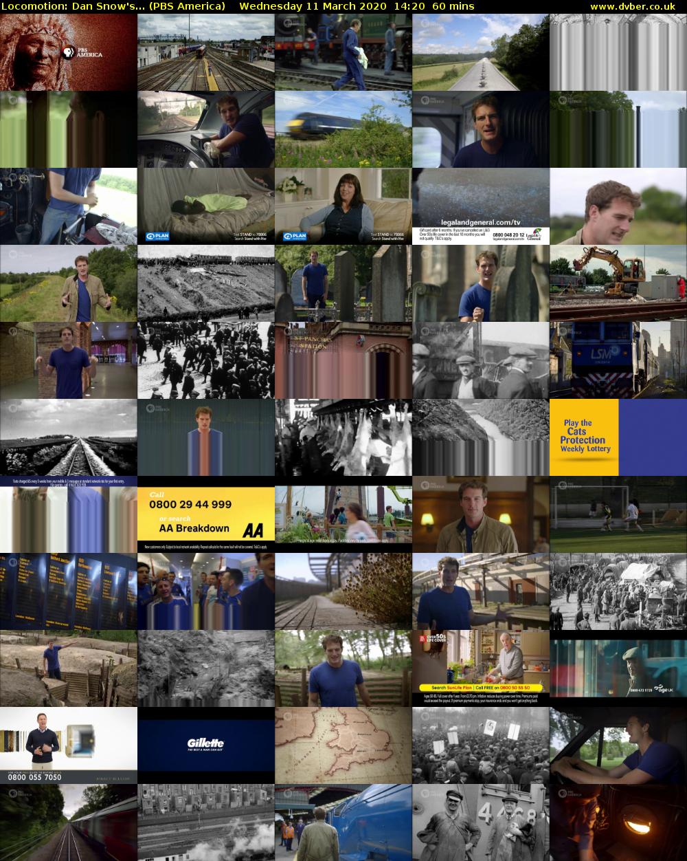 Locomotion: Dan Snow's... (PBS America) Wednesday 11 March 2020 14:20 - 15:20