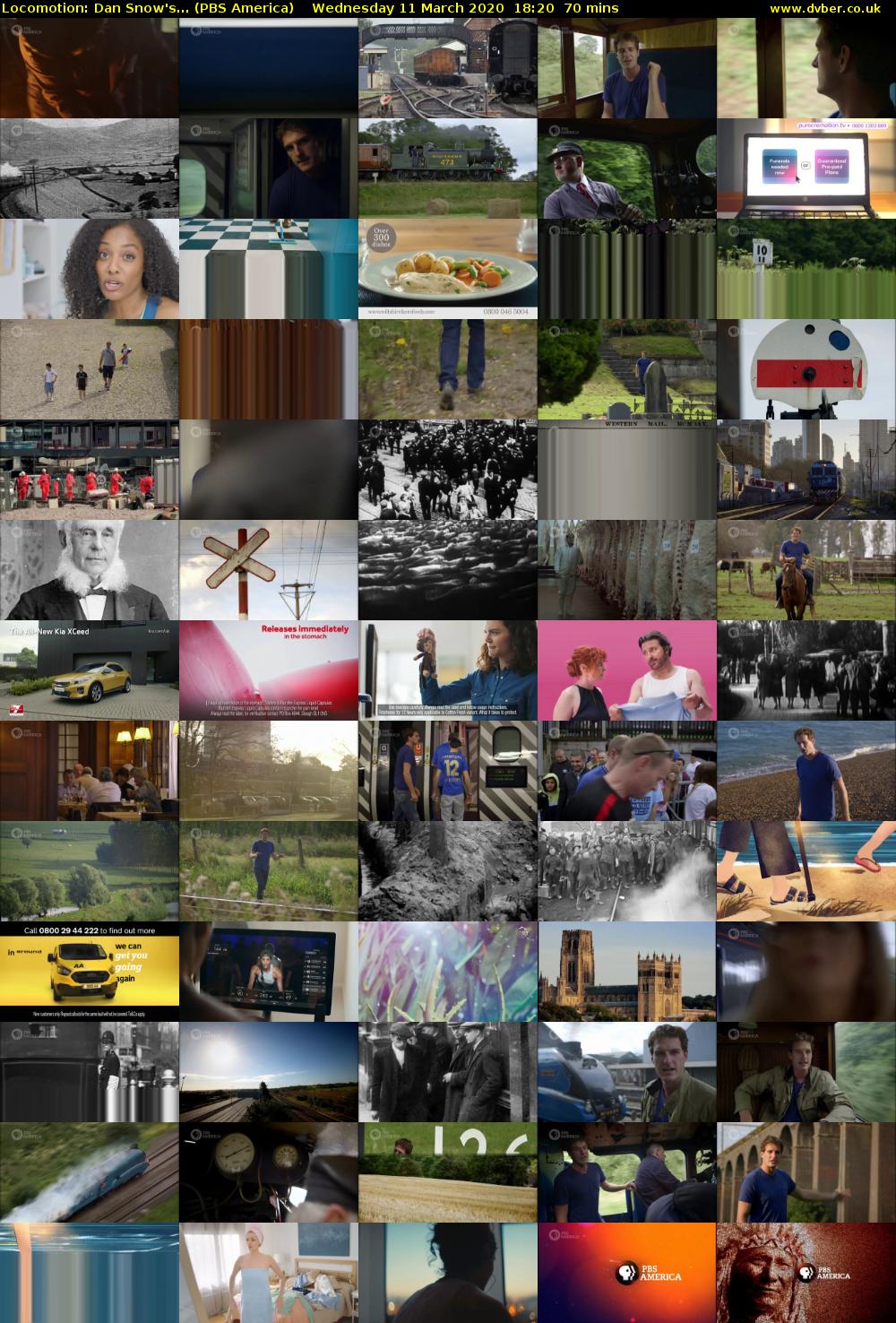 Locomotion: Dan Snow's... (PBS America) Wednesday 11 March 2020 18:20 - 19:30