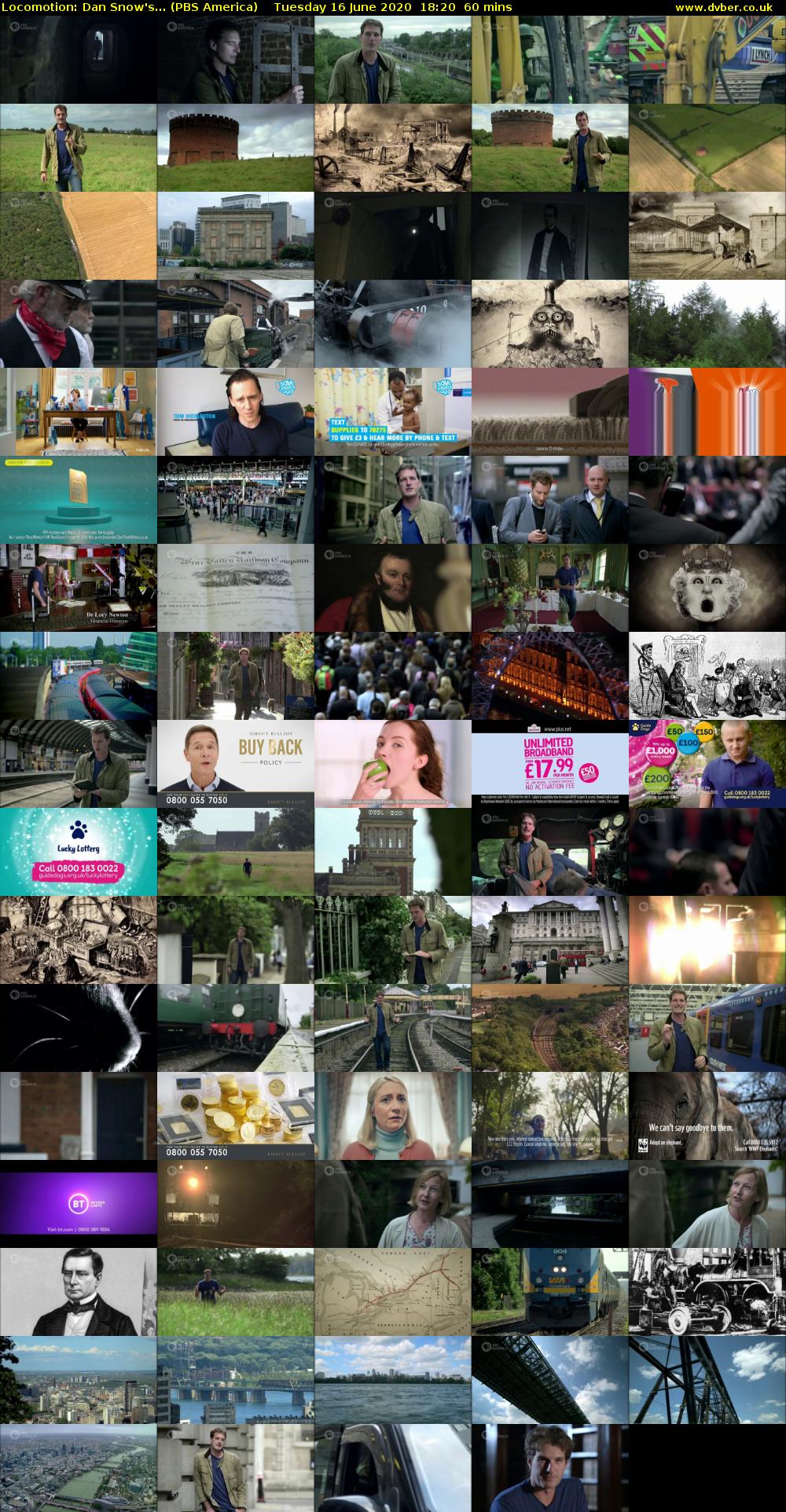 Locomotion: Dan Snow's... (PBS America) Tuesday 16 June 2020 18:20 - 19:20
