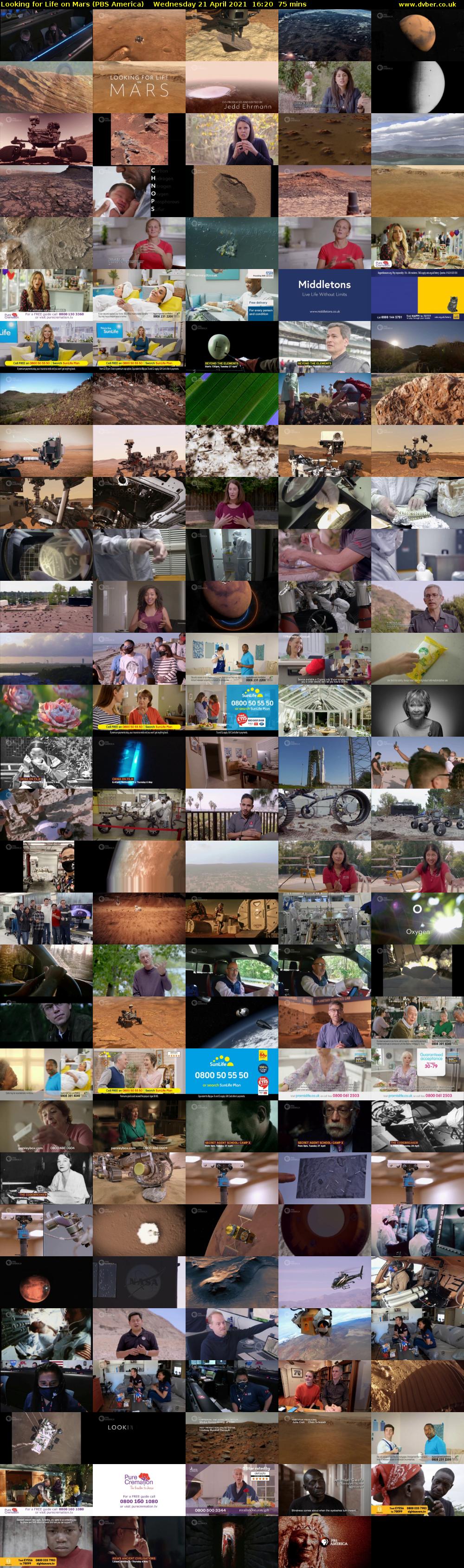 Looking for Life on Mars (PBS America) Wednesday 21 April 2021 16:20 - 17:35