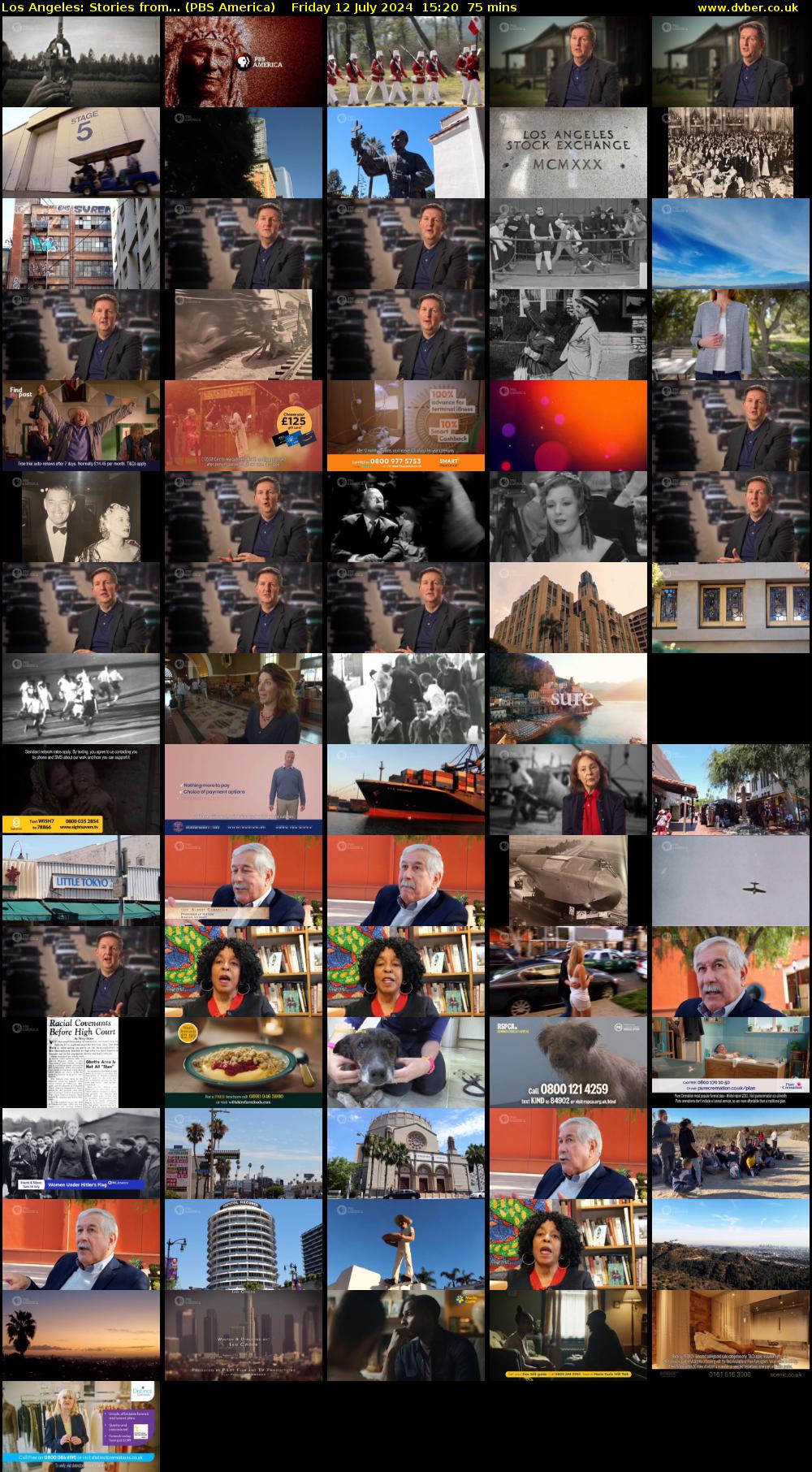 Los Angeles: Stories from... (PBS America) Friday 12 July 2024 15:20 - 16:35