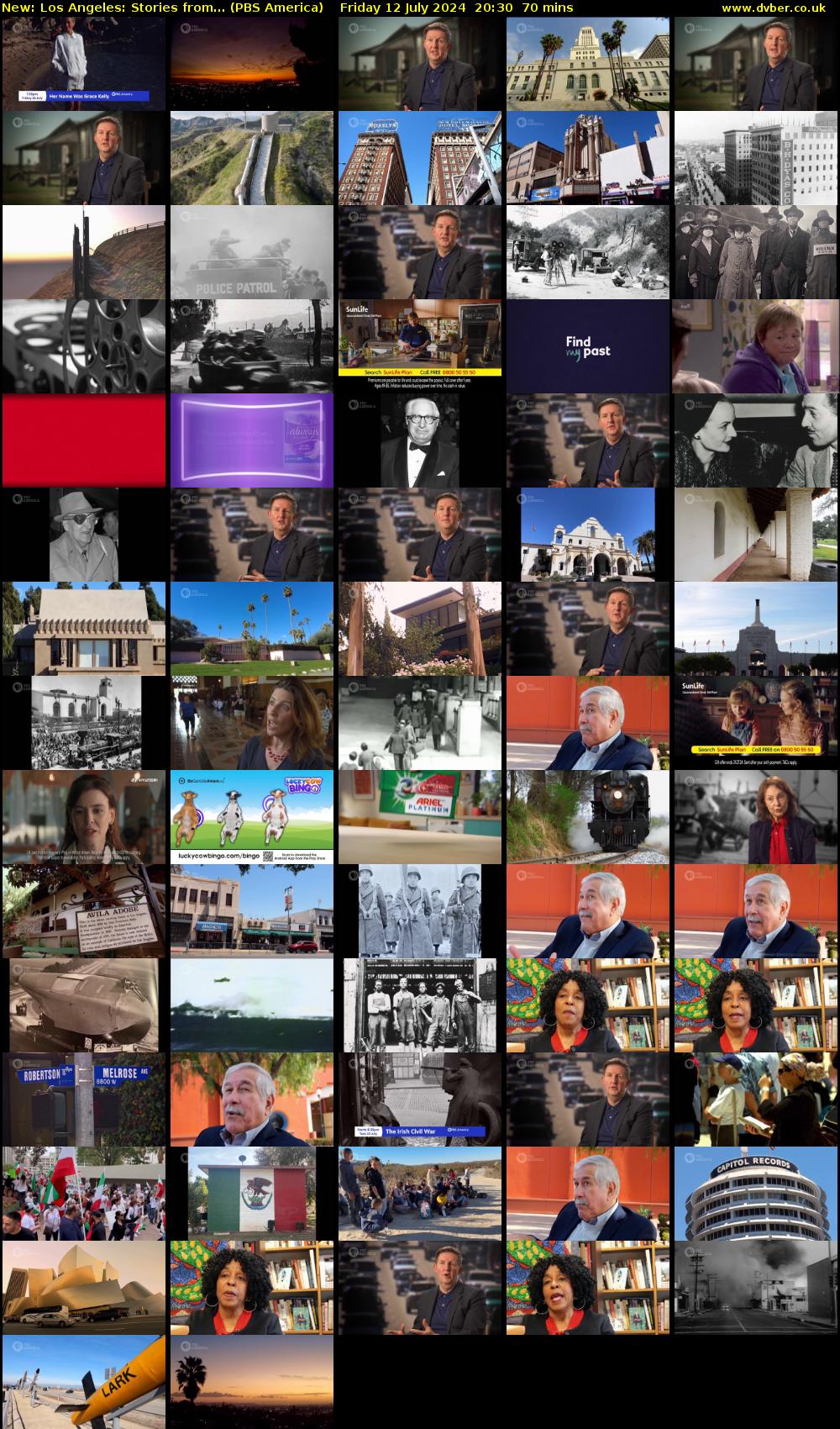 Los Angeles: Stories from... (PBS America) Friday 12 July 2024 20:30 - 21:40