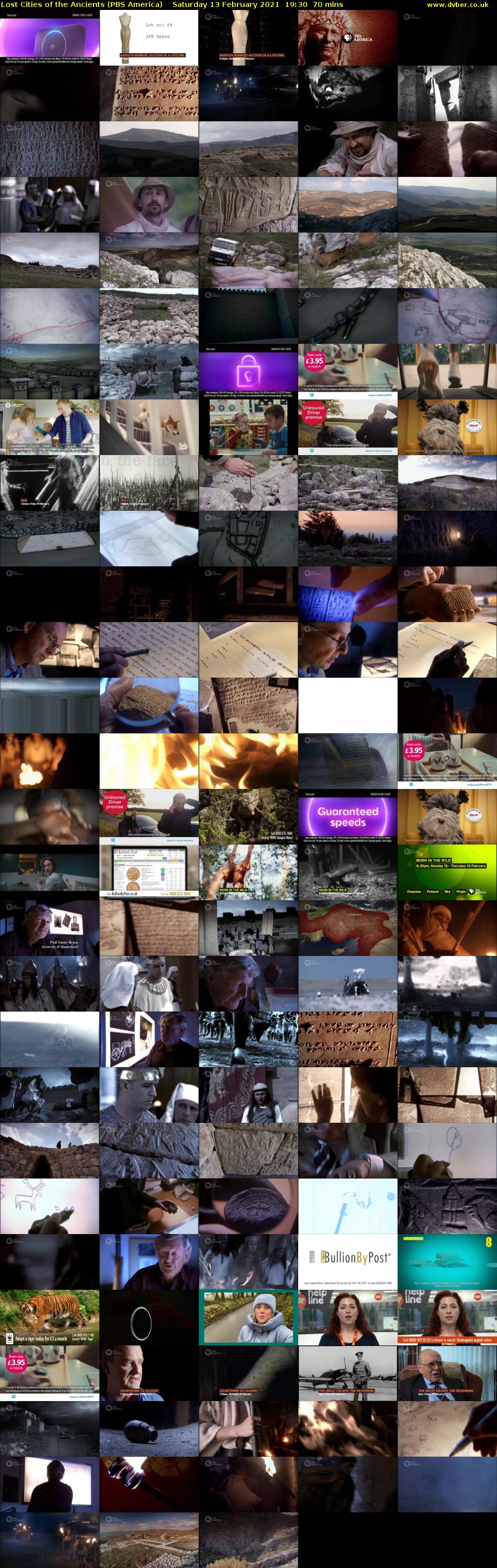 Lost Cities of the Ancients (PBS America) Saturday 13 February 2021 19:30 - 20:40