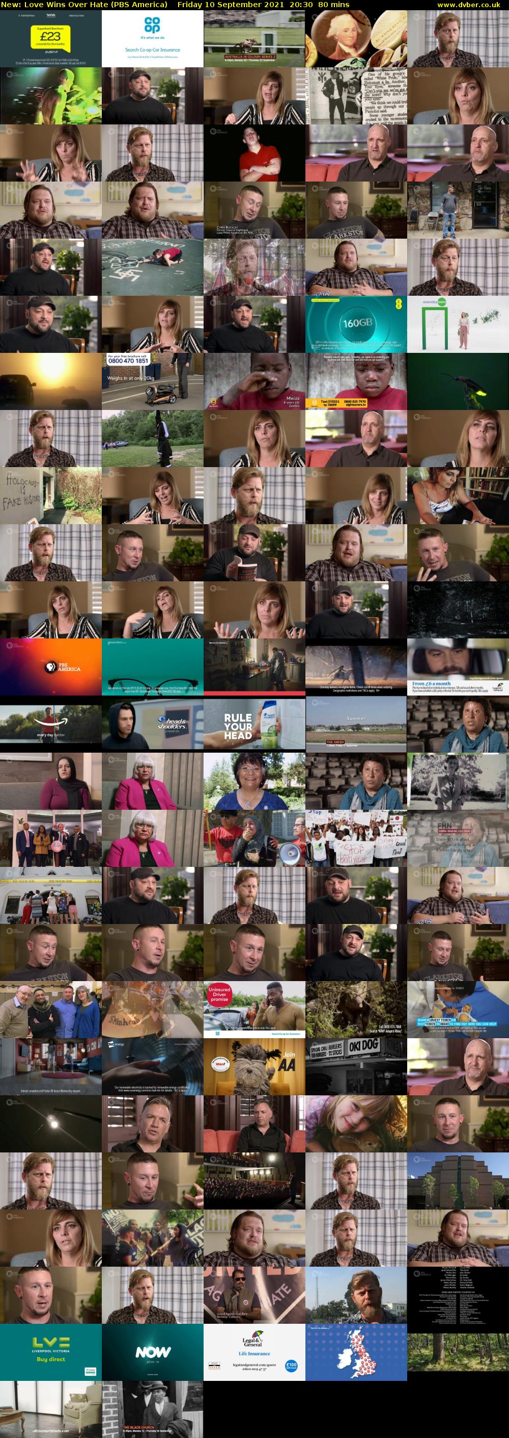 Love Wins Over Hate (PBS America) Friday 10 September 2021 20:30 - 21:50