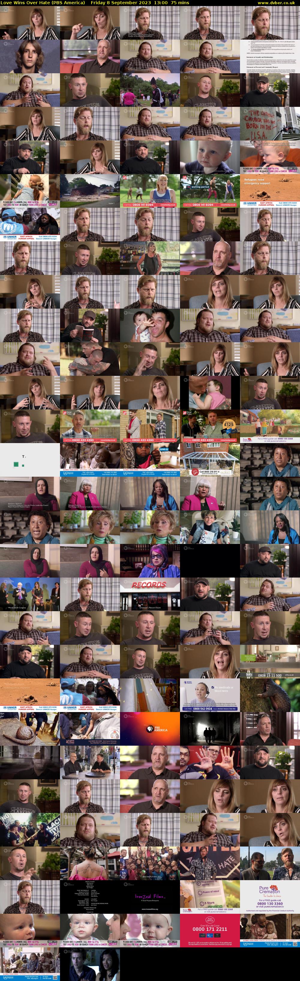 Love Wins Over Hate (PBS America) Friday 8 September 2023 13:00 - 14:15