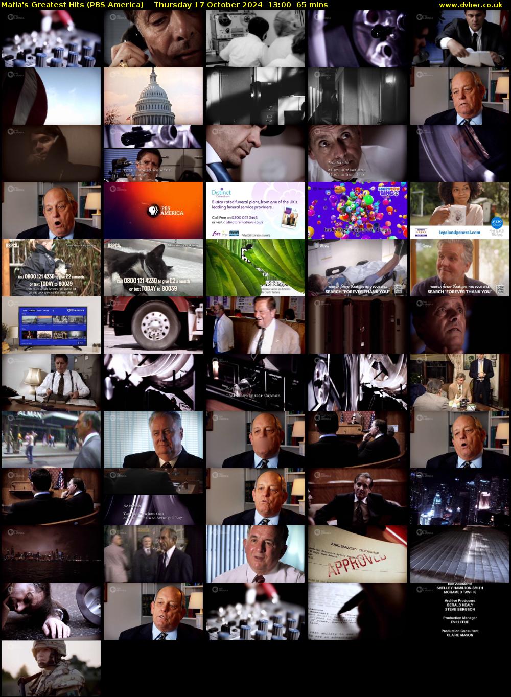 Mafia's Greatest Hits (PBS America) Thursday 17 October 2024 13:00 - 14:05