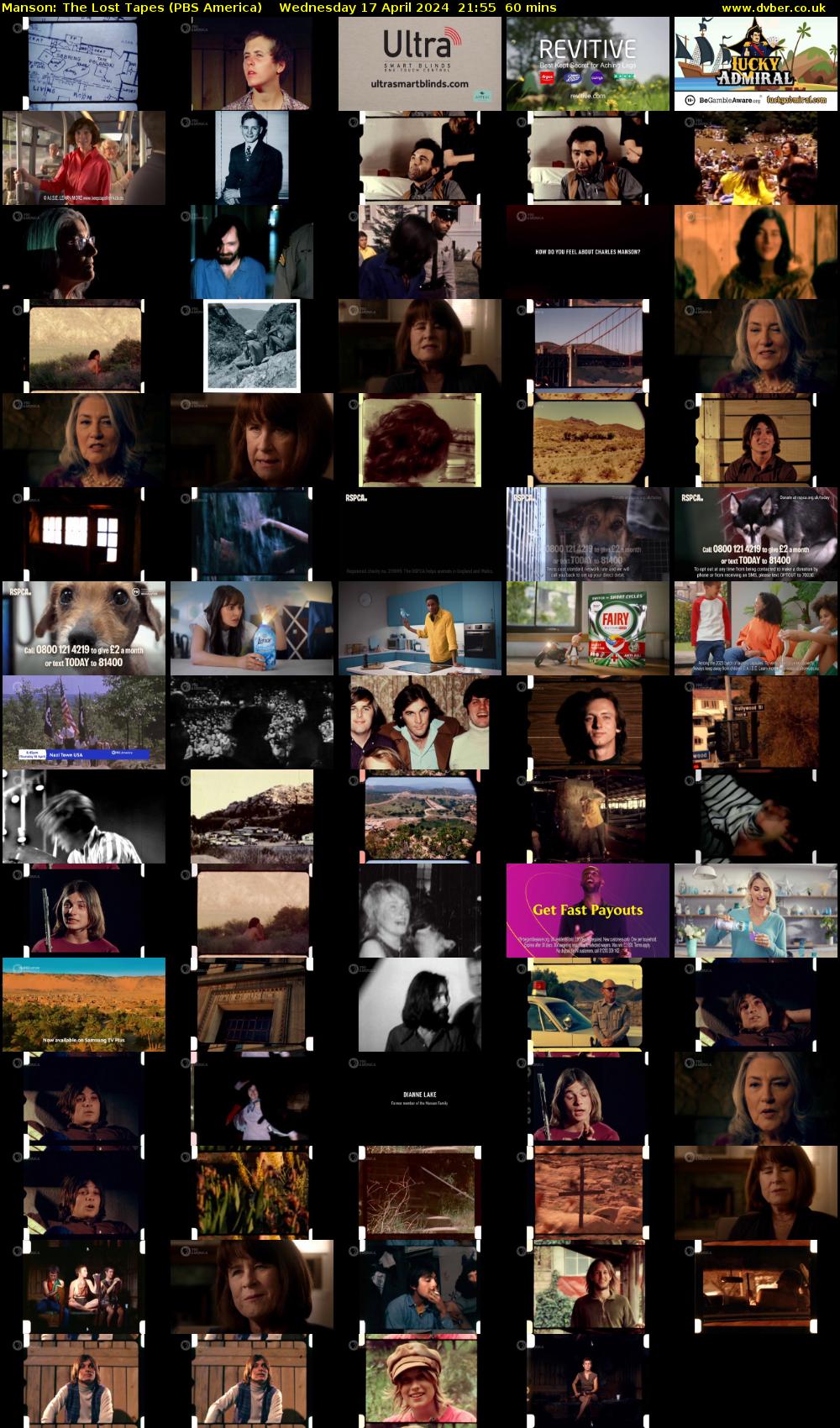 Manson: The Lost Tapes (PBS America) Wednesday 17 April 2024 21:55 - 22:55