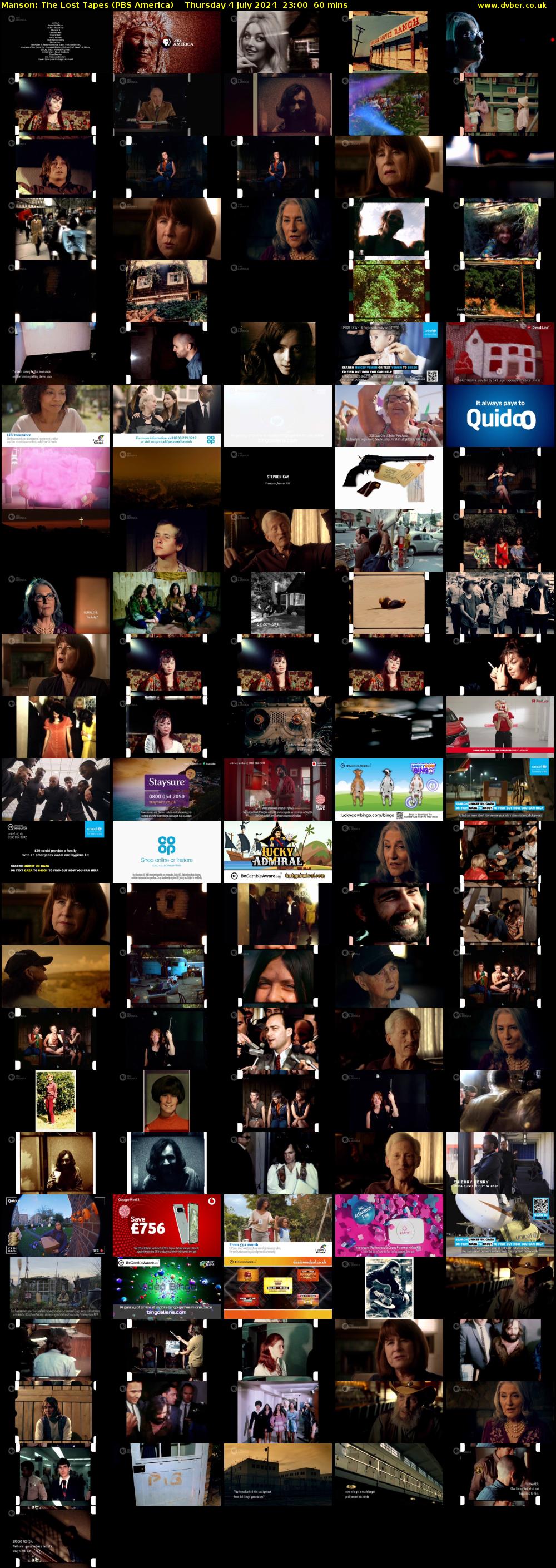 Manson: The Lost Tapes (PBS America) Thursday 4 July 2024 23:00 - 00:00