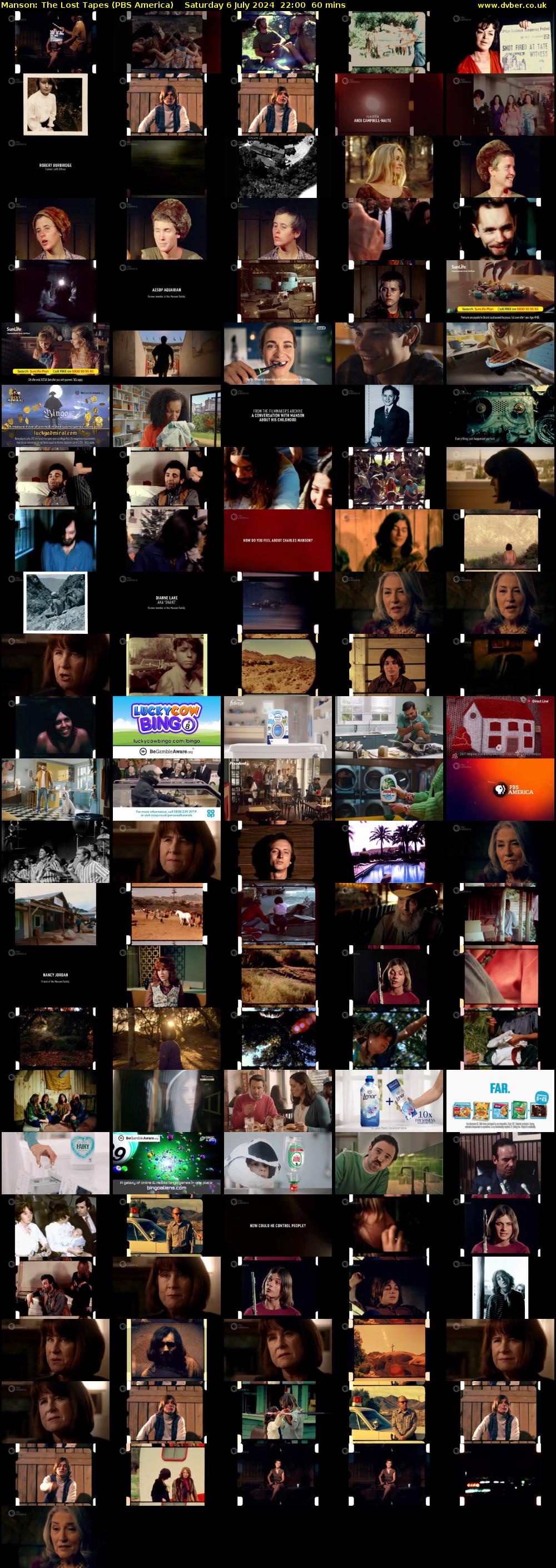 Manson: The Lost Tapes (PBS America) Saturday 6 July 2024 22:00 - 23:00