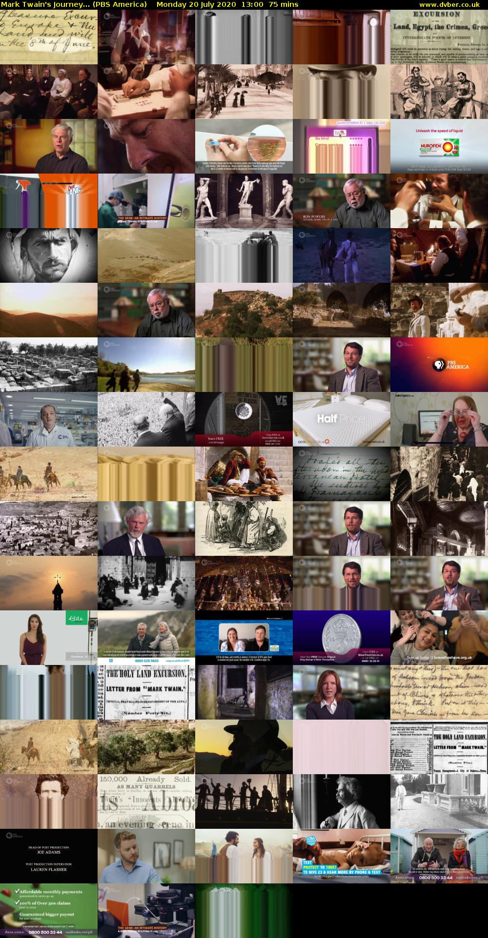 Mark Twain's Journey... (PBS America) Monday 20 July 2020 13:00 - 14:15