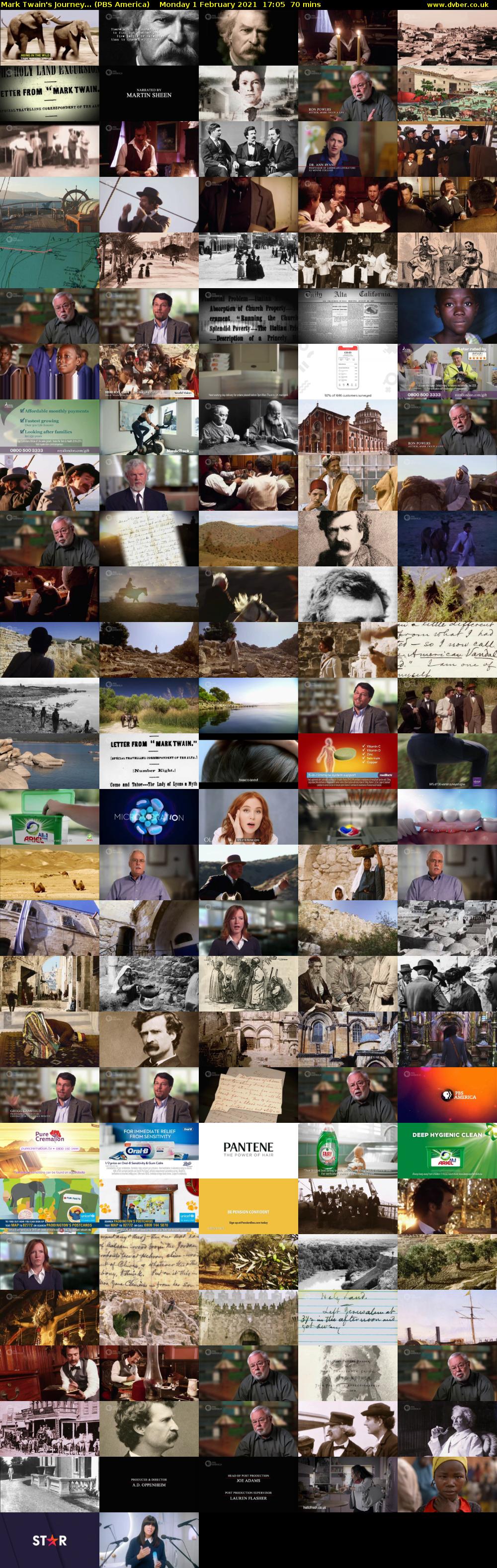 Mark Twain's Journey... (PBS America) Monday 1 February 2021 17:05 - 18:15