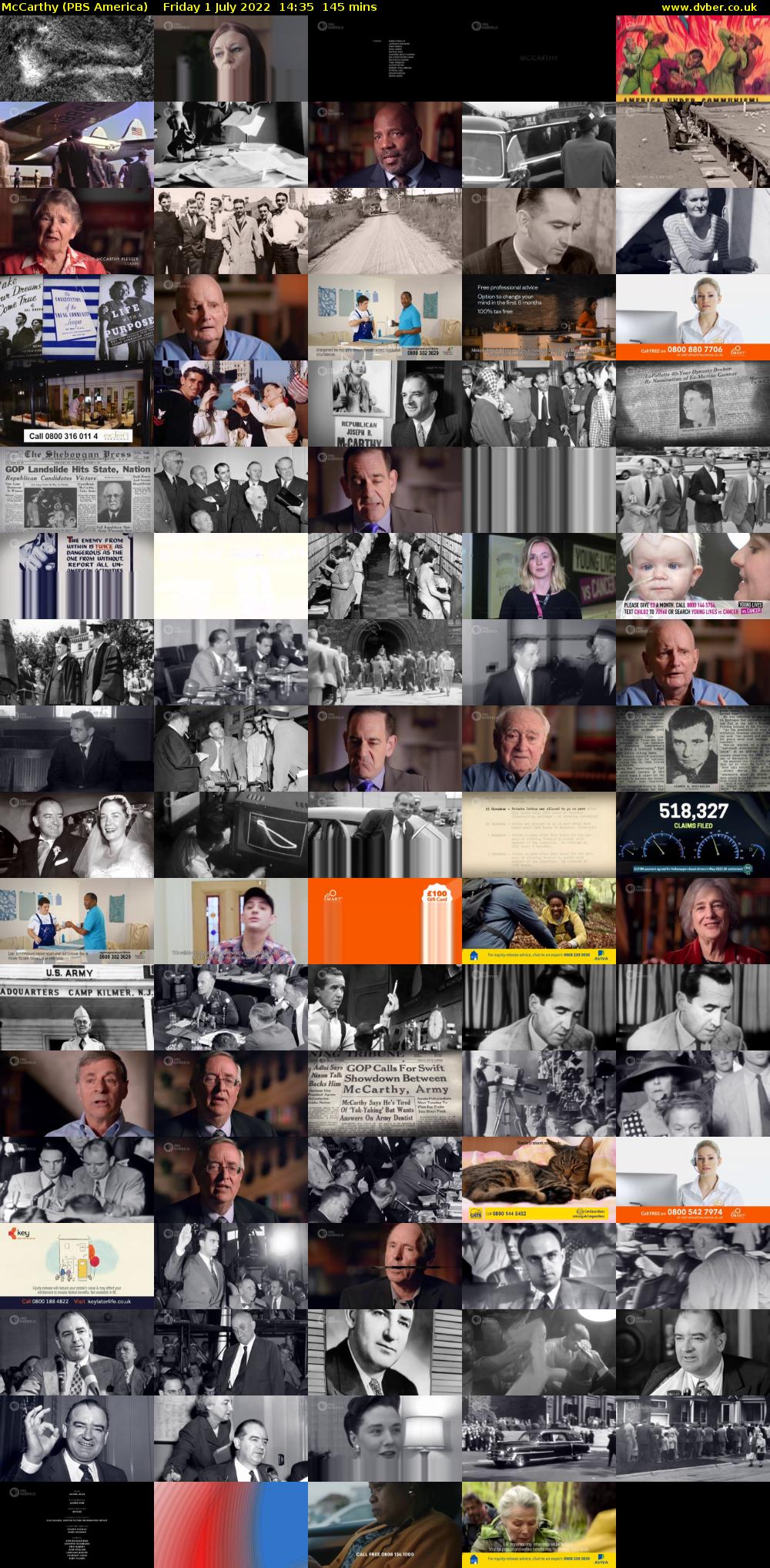 McCarthy (PBS America) Friday 1 July 2022 14:35 - 17:00
