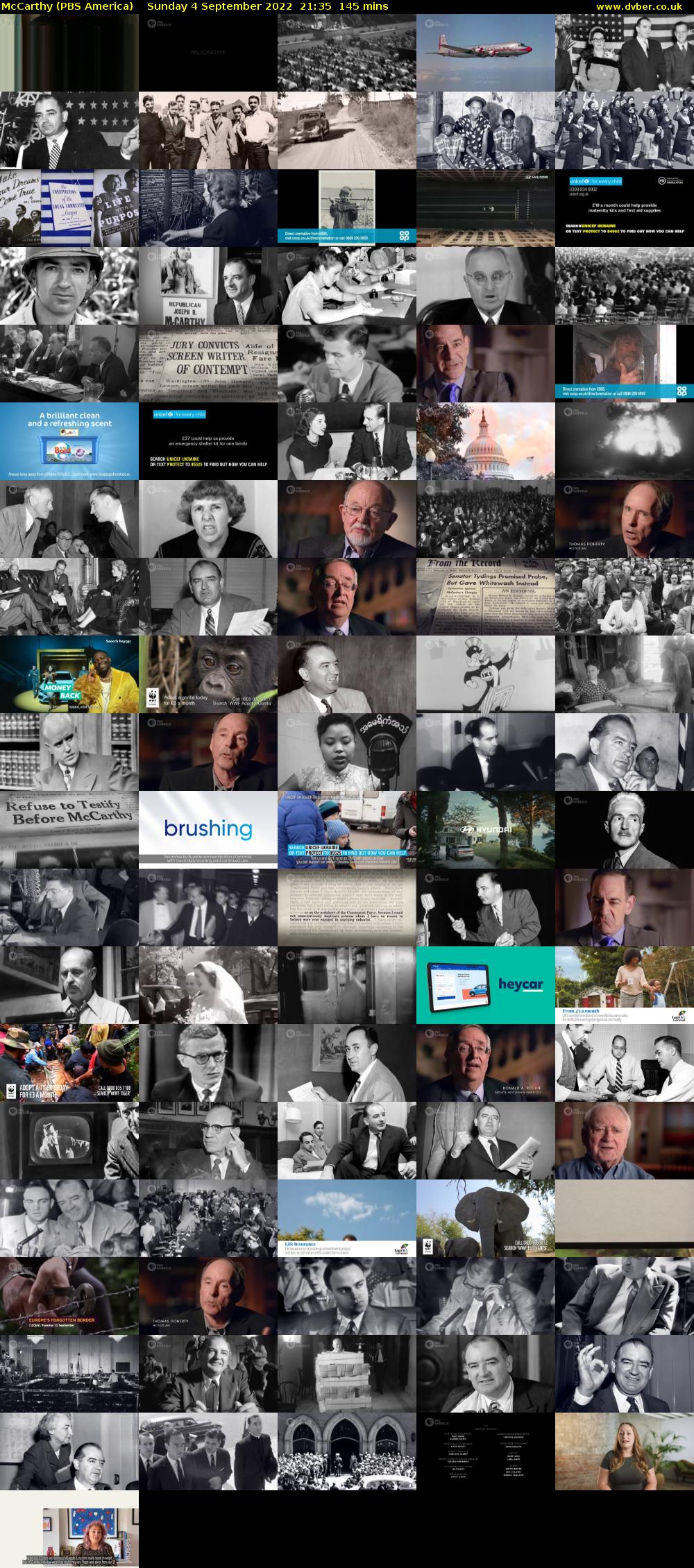 McCarthy (PBS America) Sunday 4 September 2022 21:35 - 00:00