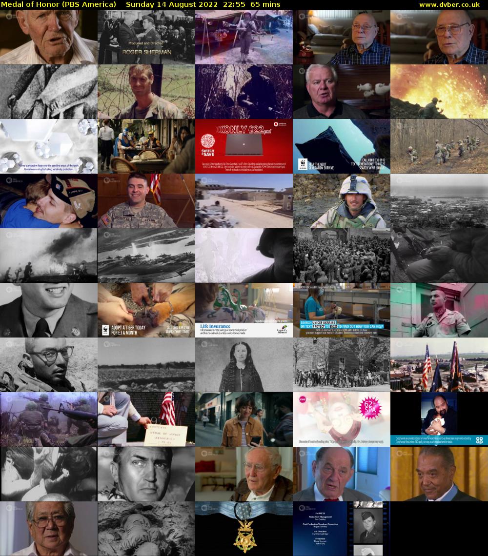 Medal of Honor (PBS America) Sunday 14 August 2022 22:55 - 00:00
