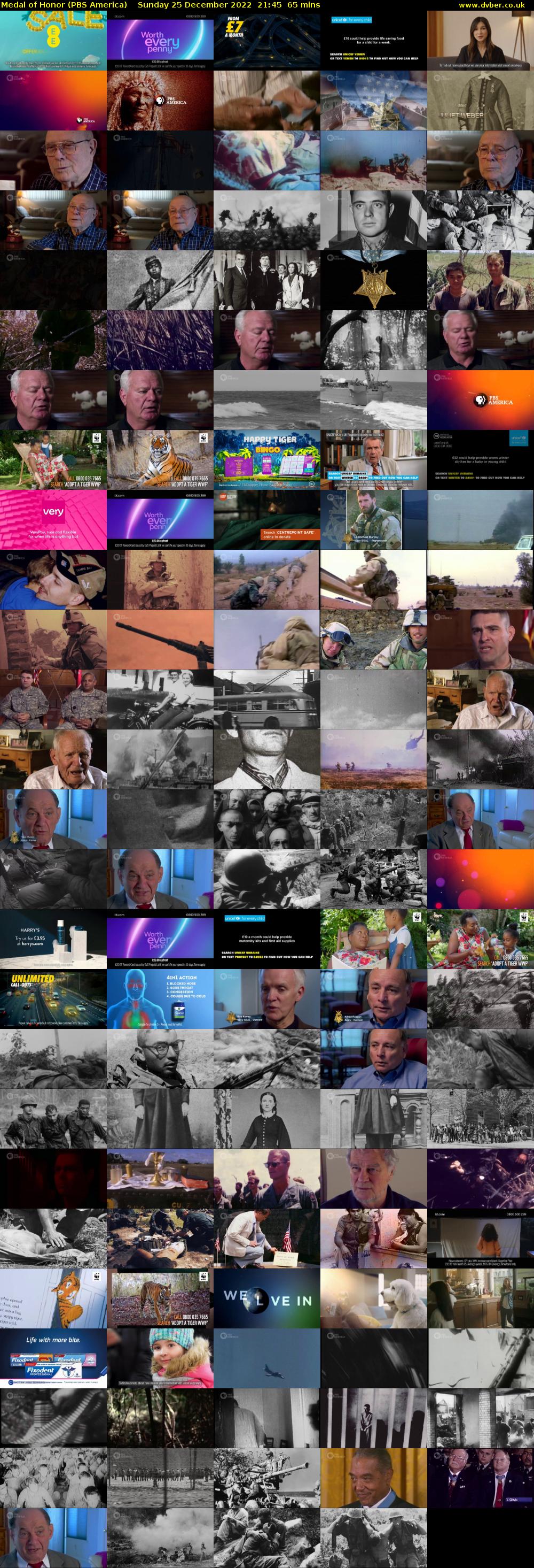 Medal of Honor (PBS America) Sunday 25 December 2022 21:45 - 22:50