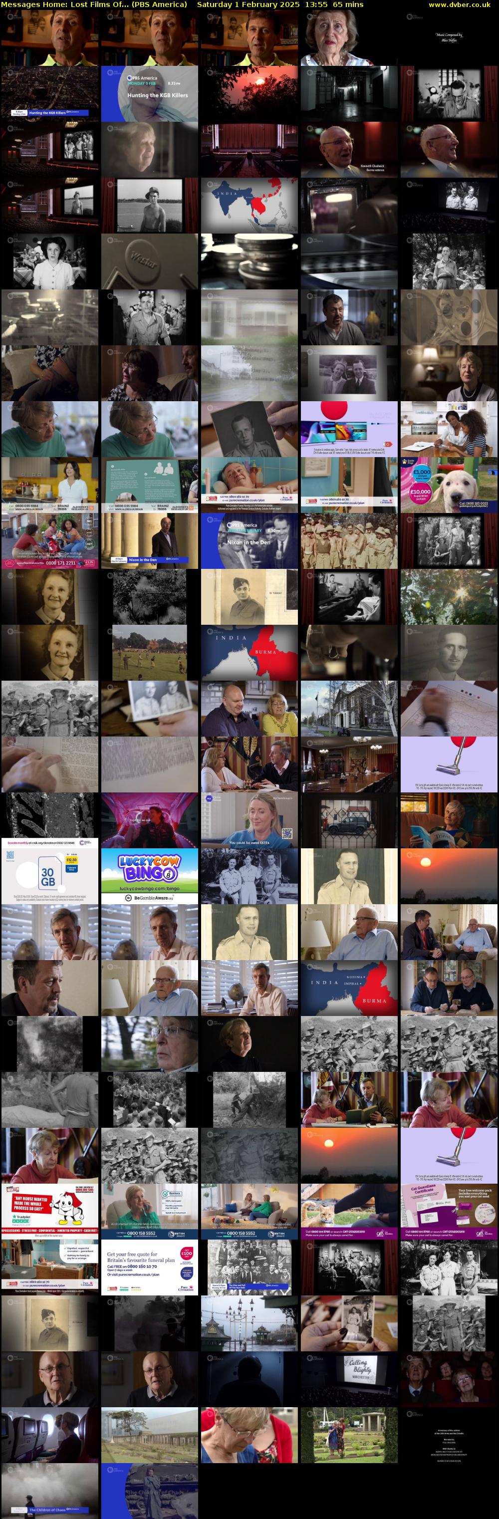 Messages Home: Lost Films Of... (PBS America) Saturday 1 February 2025 13:55 - 15:00