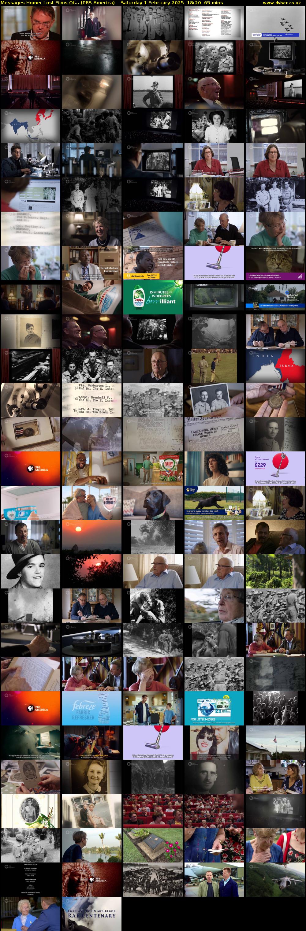 Messages Home: Lost Films Of... (PBS America) Saturday 1 February 2025 18:20 - 19:25