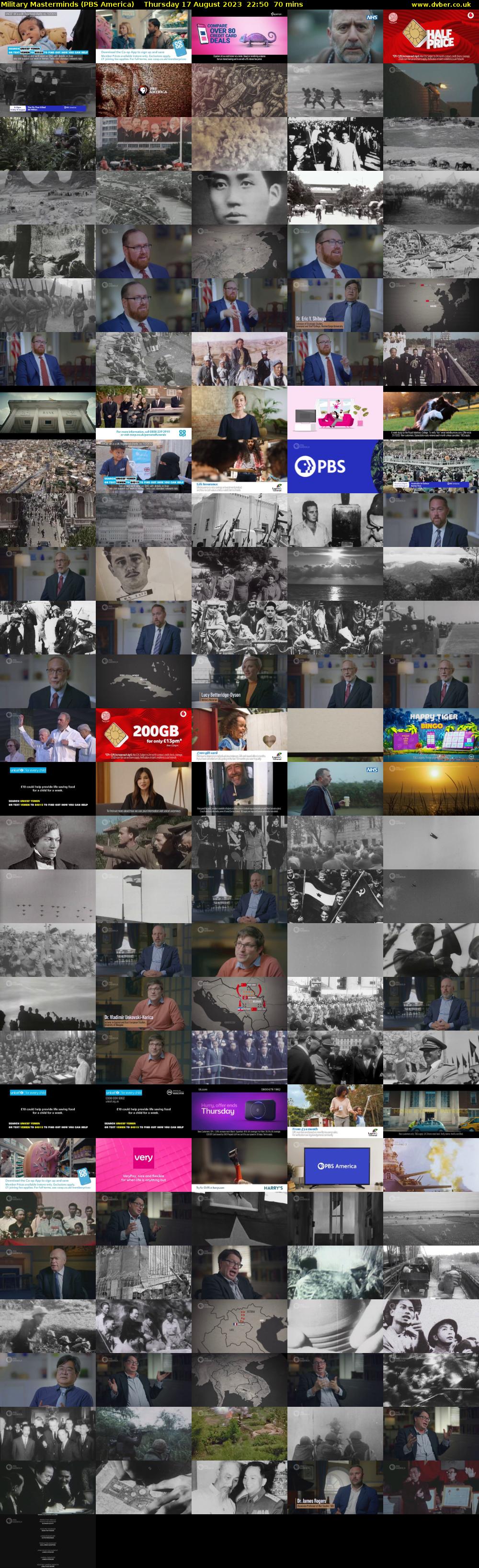 Military Masterminds (PBS America) Thursday 17 August 2023 22:50 - 00:00