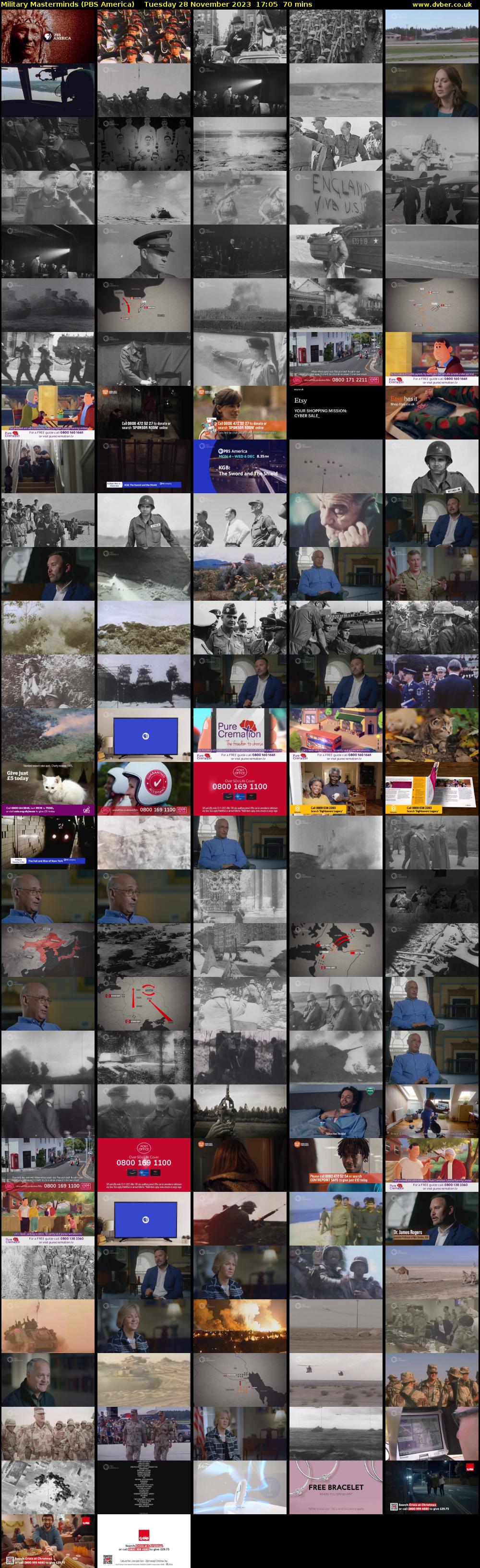 Military Masterminds (PBS America) Tuesday 28 November 2023 17:05 - 18:15