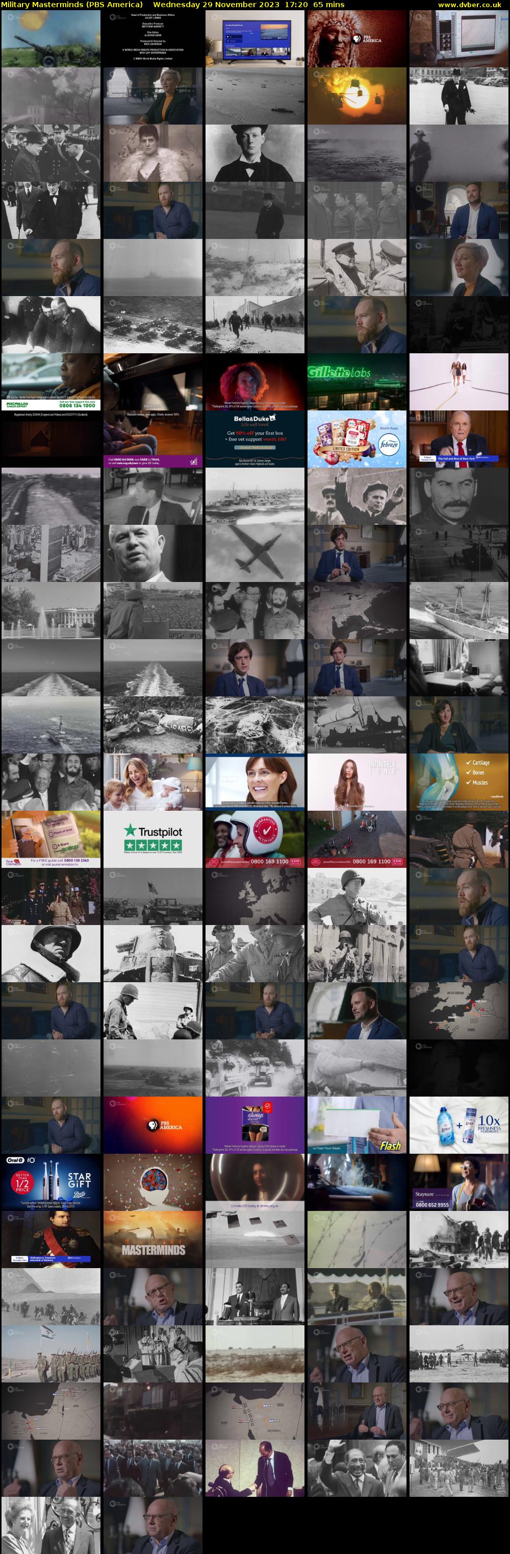 Military Masterminds (PBS America) Wednesday 29 November 2023 17:20 - 18:25