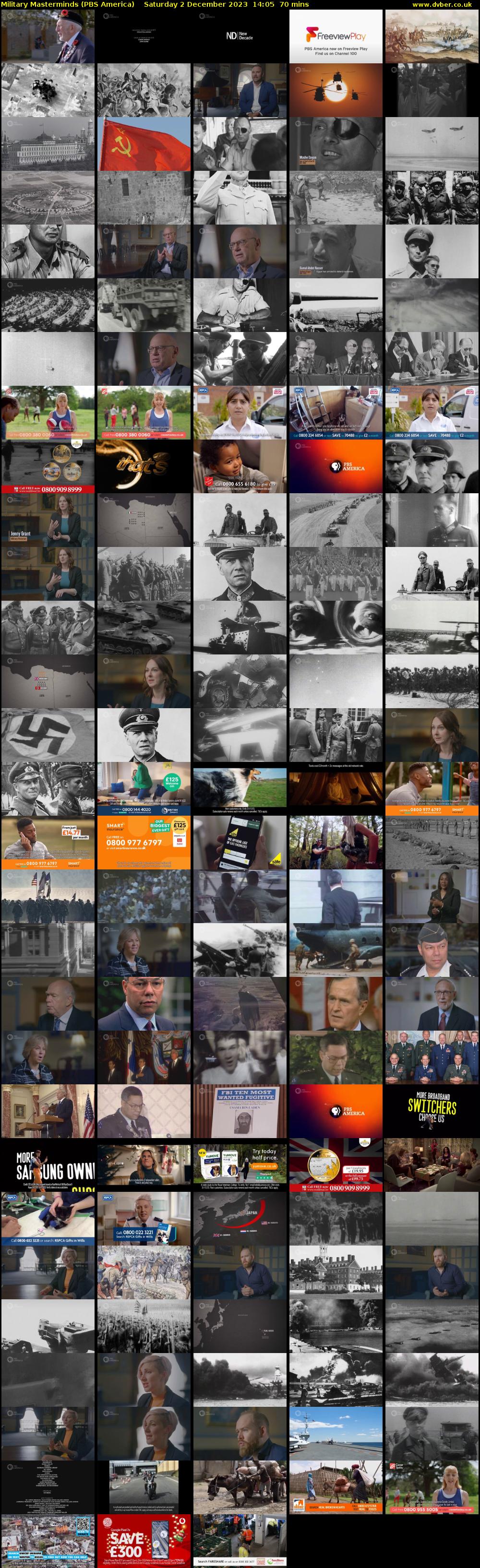 Military Masterminds (PBS America) Saturday 2 December 2023 14:05 - 15:15
