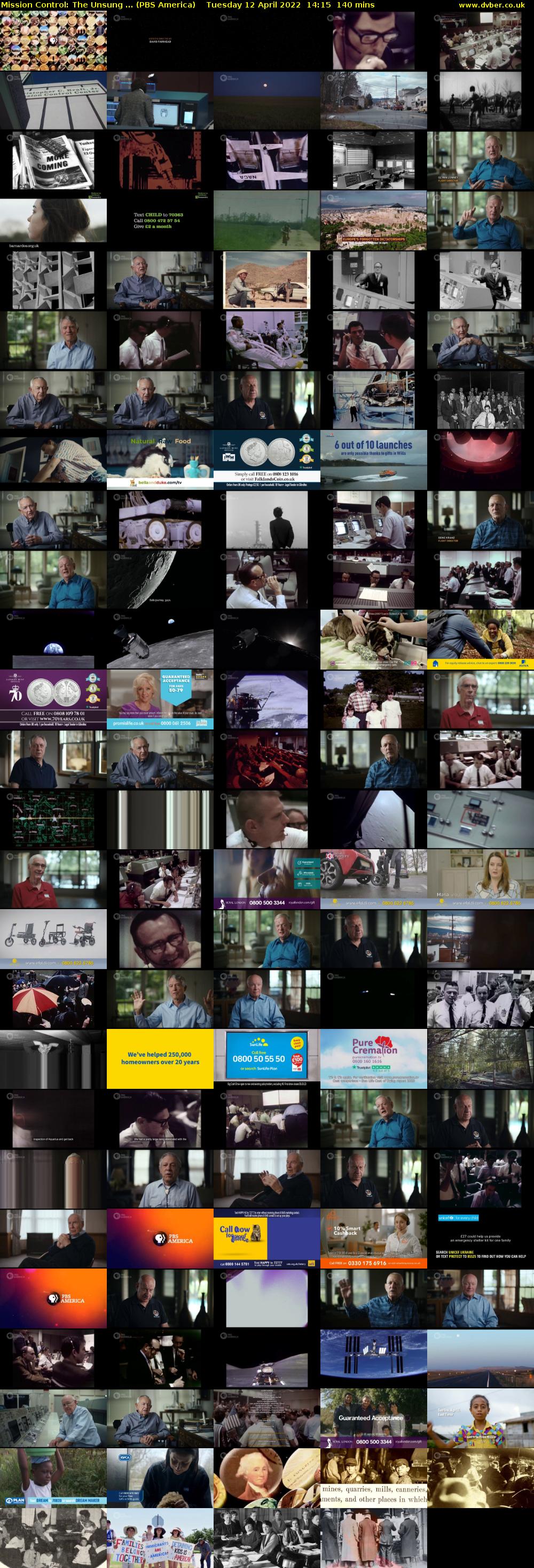 Mission Control: The Unsung ... (PBS America) Tuesday 12 April 2022 14:15 - 16:35