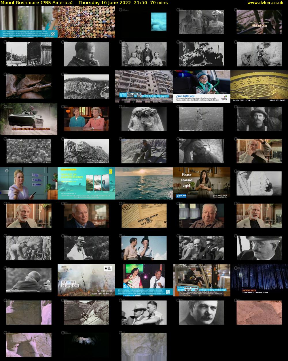 Mount Rushmore (PBS America) Thursday 16 June 2022 21:50 - 23:00